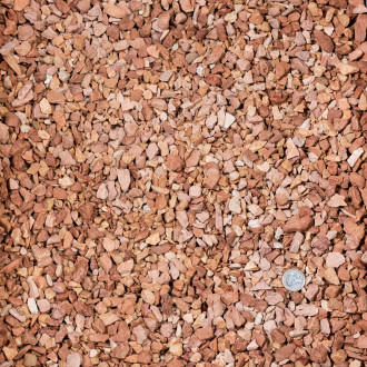 Gravier calcaire mix orange 8-12 mm - sac 20 kg (0,4m²)
