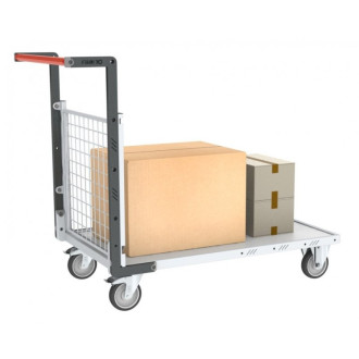 Chariot modulaire grillagé 1 dossier plateau bois 1000 x 600 mm 250 kg - 806724241