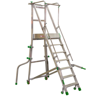 Plateforme de magasinage aluminium 10 marches 150 kg - 835007660