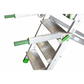 Plateforme de magasinage aluminium, 10 marches, 150 kg