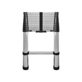 Echelle télescopique aluminium anodisé 13 échelons 150 kg - 835007802