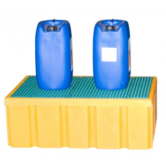 Bac pour paillasse avec caillebotis amovible - Contenance au choix