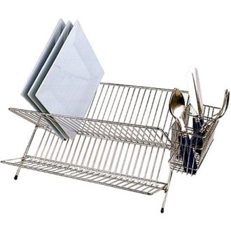 Égouttoir à vaisselle en métal pliant