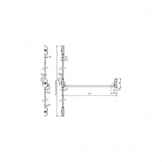 Serrure anti-panique 6800 premium pa barre 3 points latéraux