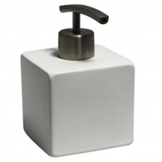 L'aqua ensemble d'accessoires de salle de bain 6 pcs carré blanc