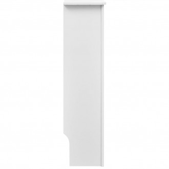 Cache-radiateurs 2 pcs blanc mdf 112 cm