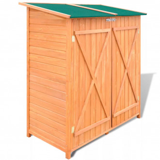 Vidaxl abri de jardin/ grand coffre de rangement en bois jardin