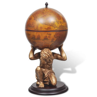 Bar sous forme de globe atlas 42 x 42 x 85 cm