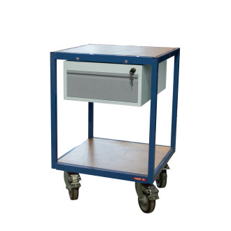 Servante atelier 2 plateaux bois 600 x 600 mm 400 kg - 880010598