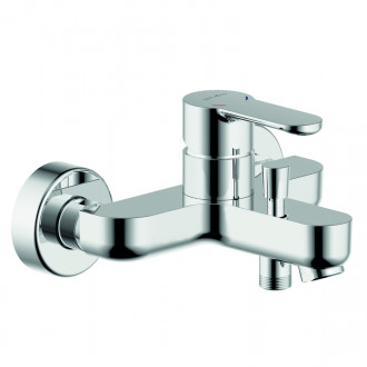 Mitigeur de bain laiton chrome serie genf avec dériveur