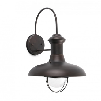 Aplique murale de jardin brun foncé estoril 1 ampoule