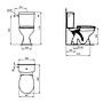 Abattant wc ulysse à charnières plastiques thermodur blanc