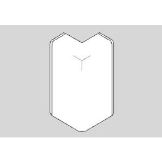 Angle Extérieur pour Plinthe Electrique PVC hêtre 20x70 mm Angle Extérieur pour Plinthe Electrique PVC hêtre 20x70 mm