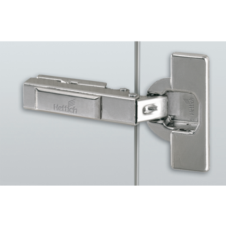 Charnière hettich 110° intermat 9943 en semi-applique - base 3 mm - th 42 x 5,5mm - à visser - 48051
