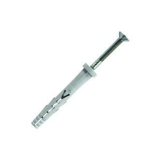 Boite de 200 chevilles à frapper nylon scell-it - tête plate - ø 5 mm x 27 mm - yzp5027