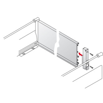 Paroi arrière Innotech HETTICH - L.2m H.144 - 13225