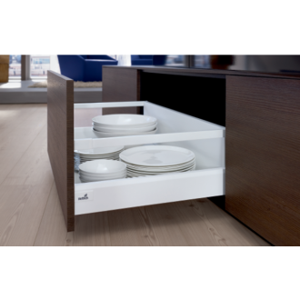 Set raccord hettich arcitech pour paroi arrière blanc - 94 mm - 9149279