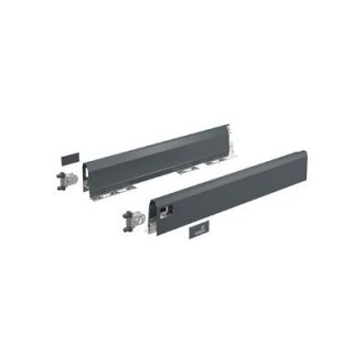 Set hettich arcitech pour tiroir h.94 mm - l.450 mm - anthracite - 9150488