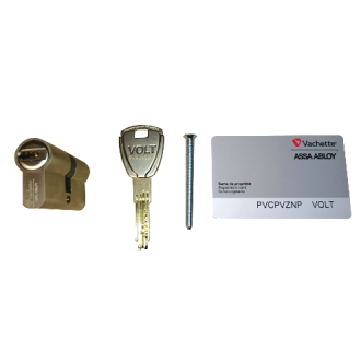 Cylindre vachette euro volt - avec 3 clés réversibles + carte de propriété