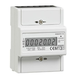 Compteur Electrique Monophasé MID100A/22KWh Branchement direct Affichage LCD