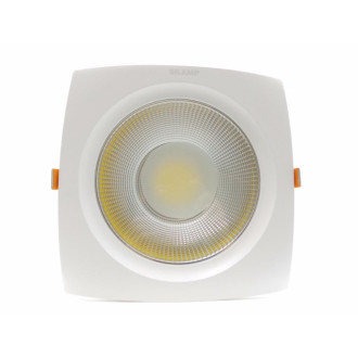 Downlight spot led cob carré convexe 40w 235mm - couleur eclairage au choix