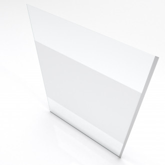 Paroi de douche à l'italienne freedom 2 depoli 140 - 140x200cm verre transparent 8mm avec bande depolie Aurlane - FAC245