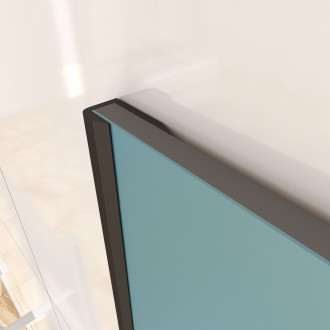 Profilés de finition noir mat pour panneau mural - 2 profilés de 10x5x2100 mm – finish mural noir mat Aurlane - FAC317