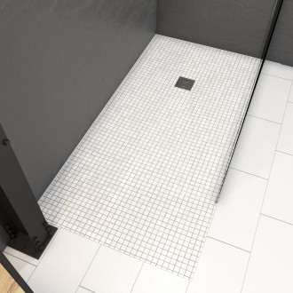 Bac receveur de douche à carreler 160x90cm recoupable sur mesure pour douche à l'italienne - rainy 160 Aurlane - FAC386