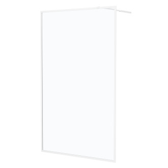 Paroi de douche - cadre et bras aluminium blanc - 120x200 cm - white contouring Aurlane - FAC901