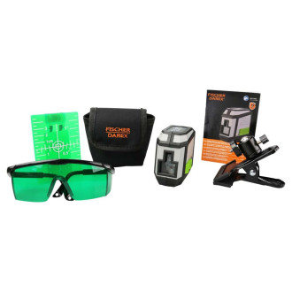 Niveau laser croix vert auto ajustable, fidex-714002