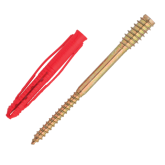 Boîte 50 vis de montage à distance 6x180 mm scell-it + cheville ø8x65 mm + capuchon blanc - tr45180