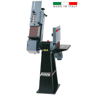 Ponceuse combiné 1350/1600w triphasée disque ø 400 mm bande 150x1750 mm - 539b