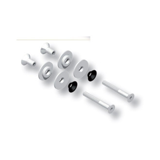 Kit fixation traversante diva x la croisée ds pour 2 poignées sur porte en verre - ds7308
