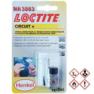 Loctite 3863 kit reparation circuit imprime conducteur + vernis pro