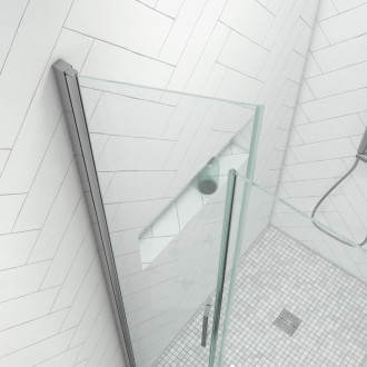 Pack paroi de douche 90x200 cm + receveur de douche a carreler 90x140 recoupable Aurlane - PACF080