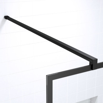 Pack paroi de douche 120x195 cm + receveur en acrylique blanc effet pierre 120x90 Aurlane - PACF096