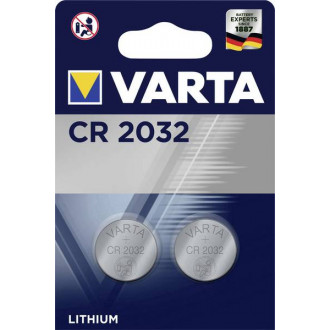 Pile ronde lithium 3v cr2032 varta - blister de 2 - 6032101402