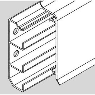 Plinthe Electrique PVC 20 x 70 mm par 24 mètres