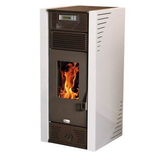 Optimo poêle à granulés lipari blanc 15kw