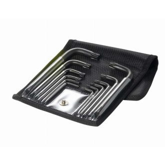 Jeu de 12 clés males coudees torx en trousse SAM - 66TR12