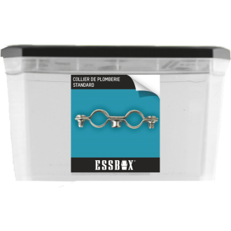 Collier de plomberie essbox scell-it double standard ø18 mm - ø7 mm x 150 mm - boite de 50 - ex-93211118