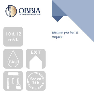 Saturateur bois Obbi'Eau Sat Incolore OBBIA - Bidon 5L