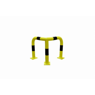 Arceau d'angle jaune et noir VISO - 600 x 600 x 600 mm - Ø76 mm - BARA6066NJ