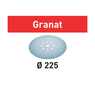 Abrasifs granat festool pour ponceuse planex - grain 180 d.225 - boîte de 25 - 205660
