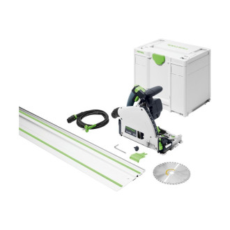 Scie plongeante 1500W Ø168mm - TS 60 KEBQ-Plus-FS - FESTOOL - avec rail et SYSTAINER - 577417