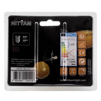 Filament ambrée flamme cdv 4w culot e14