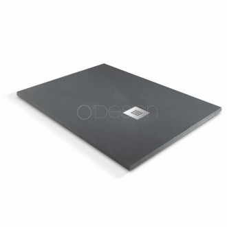 Receveur de douche à l'italienne O'Design Solidstone - 90 x 90 - Anthracite - Alicante