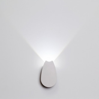 Applique murale blanche megapolis 1 ampoule 4 cm