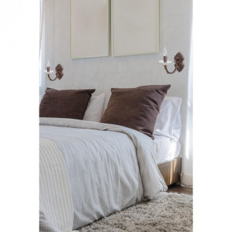 Applique murale marron classic 1 ampoule 27 cm