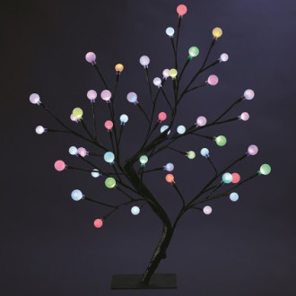 Arbre de noël boules multicolores 48 led